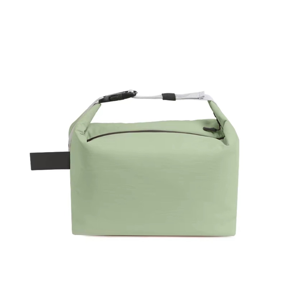 Handheld Foldable Insulated Bag Leak-Proof Eco-Friendly Insulated Lunch Bag Large Capacity Waterproof Thermal Lunch Box Unisex: Blue