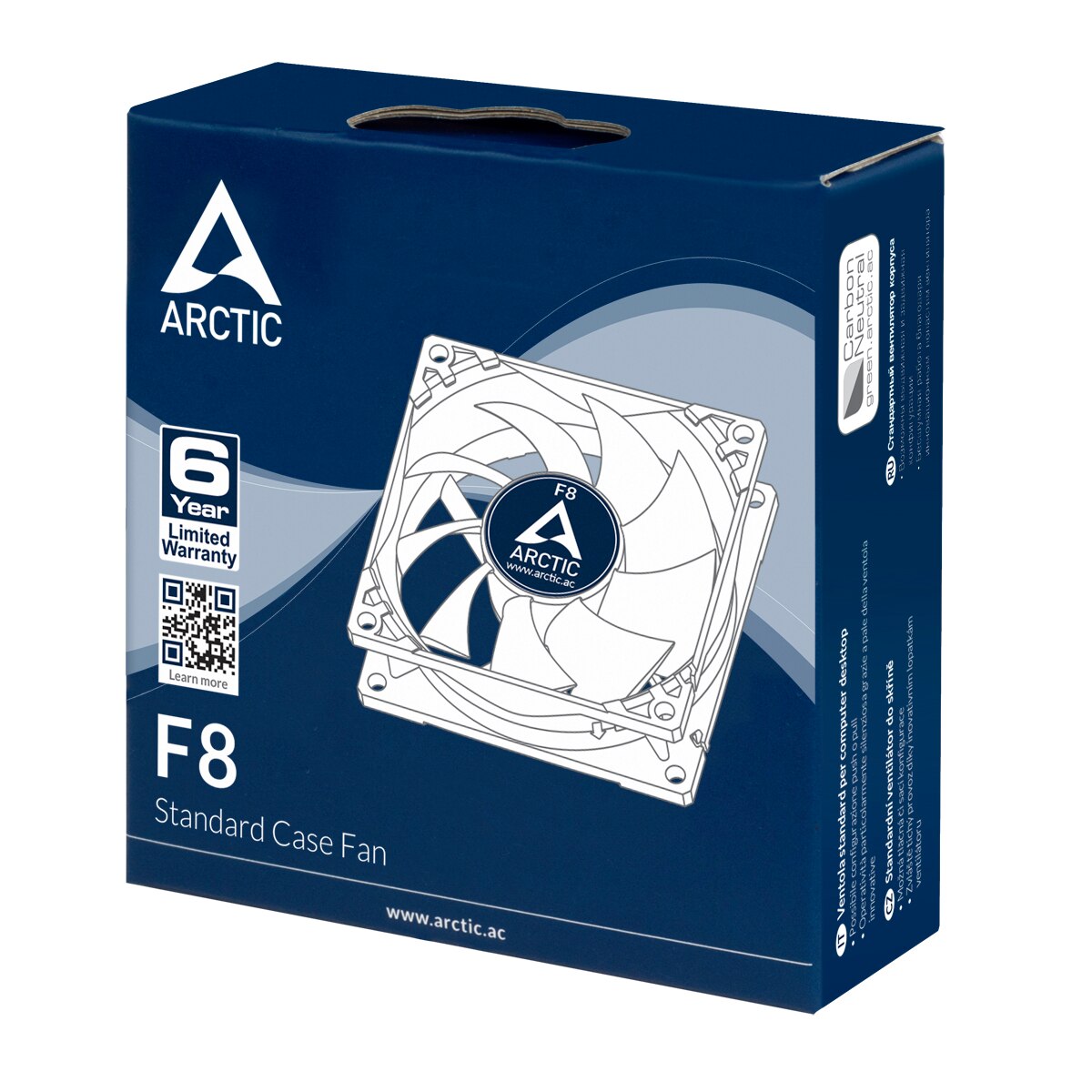ARCTIC – ventilateur F8/P8 PWM REV.2/8cm, 4Pin PMW, réglage du contrôle de la température, refroidisseur de 80MM