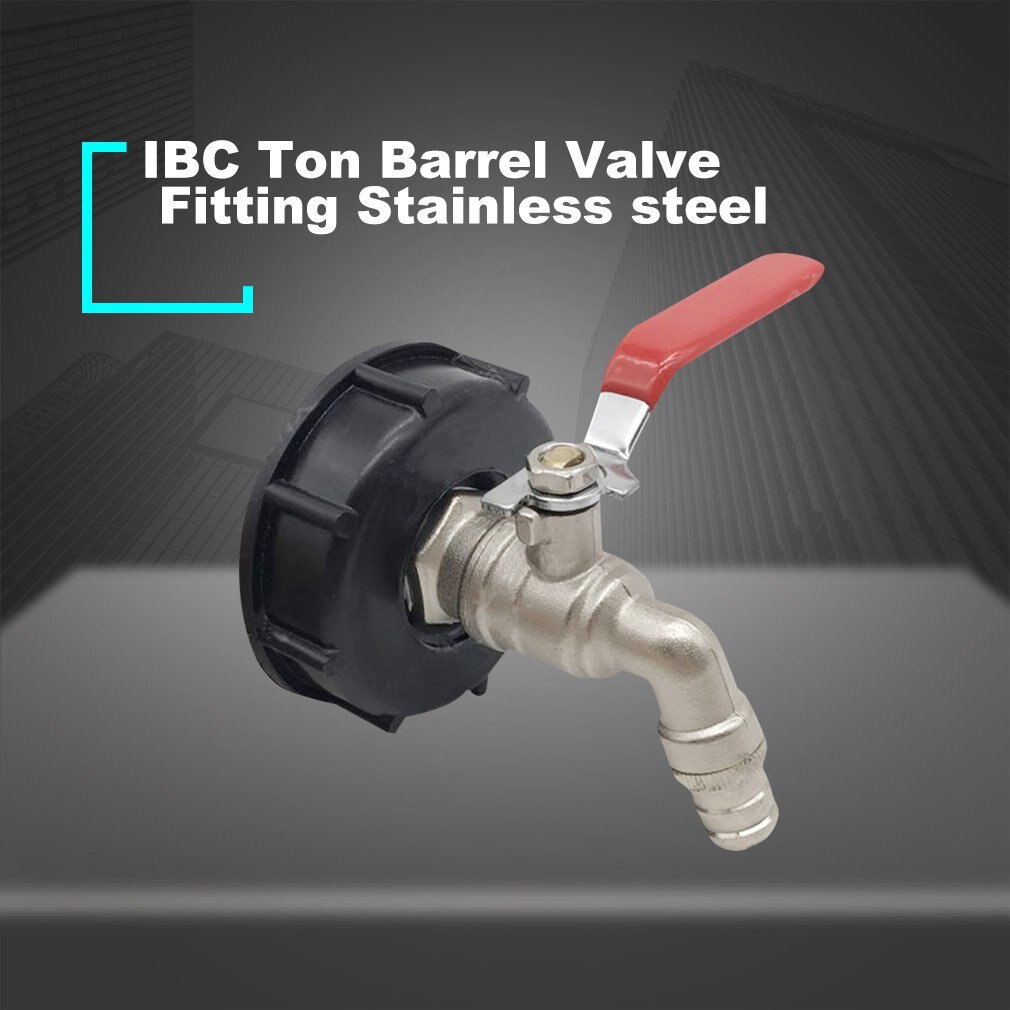 Ibc ton fatventil montering rostfritt stål 2 " to 1/2 " tank adapter för mässing kran montering ventil reservdelar