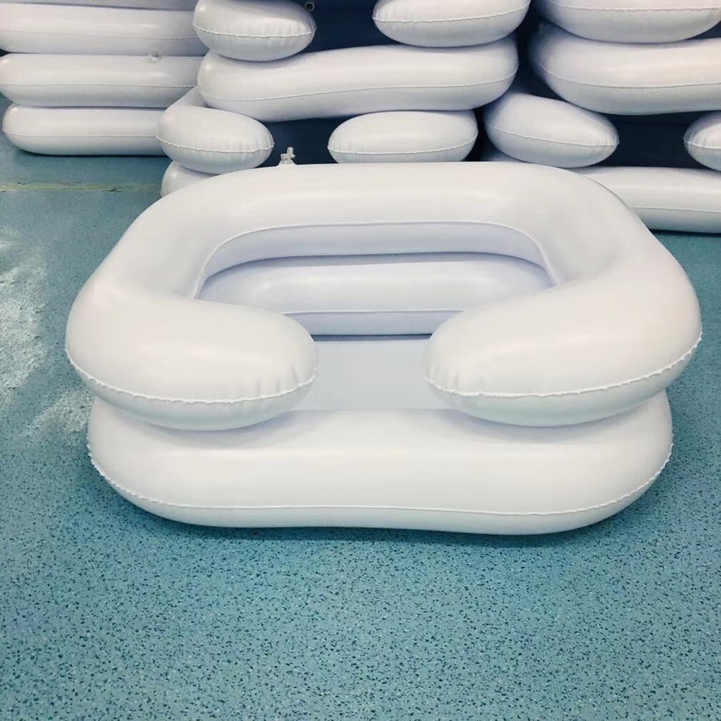 Portable Inflatable Rinse Basin For Washing Hair Shampoo Basin Tub In Bed PVC Inflatable Hair Washing Basin Nursing