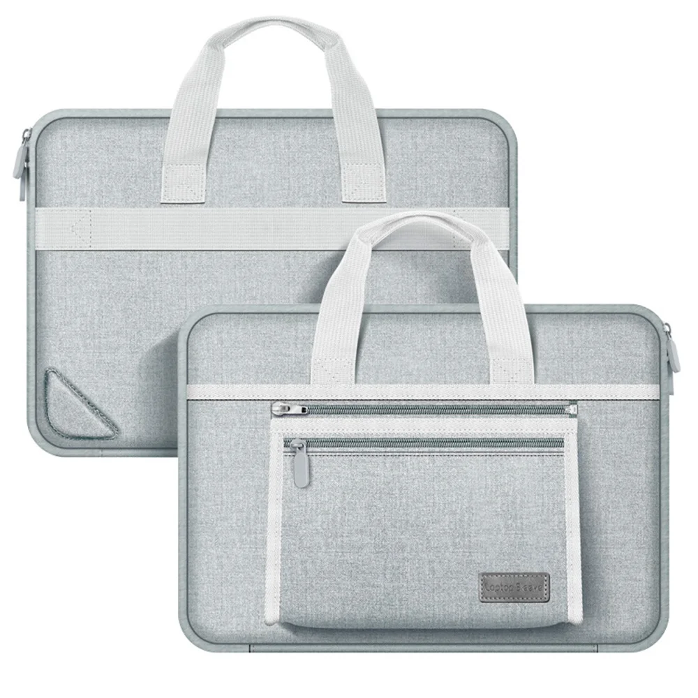 Laptop Bag Liner Bag Handbag Suitable for M1 M2 13 14 15.6 Inch Macbook Air Pro Huawei Asus Dell Waterproof Notebook Briefcase: 15" / MINT GREEN