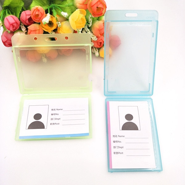 1PCS Plastic Card Case Bus Card Holder for Kids Students ID Card Accessories