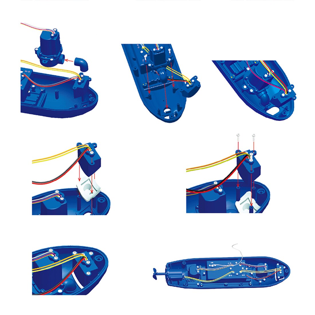 Sjov rc mini ubåd 6 kanal fjernbetjening ubåd rc skib model børn pædagogisk tør legetøj børn