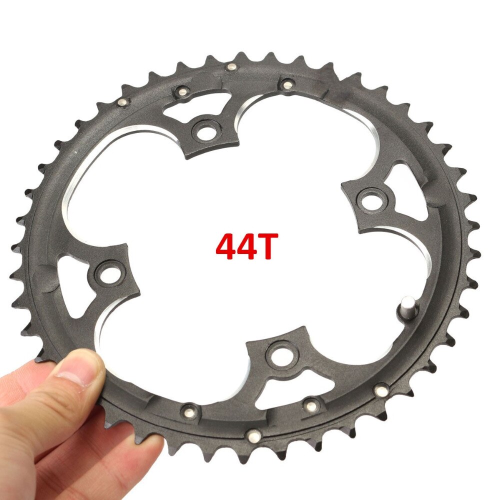 9 speed 22t 32t 44t kettingblad crankstel carbonstaal fiets crankstel kettingblad mtb racefiets kettingblad voor shimano slx xt: 44t