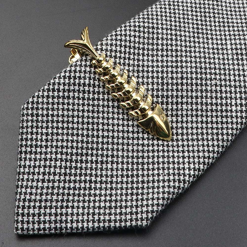 1 Piece Chrome Stainless Tie Clips Guitar lizard Dinosaur Bird Sword Pen Shape Tie Clip for Men Necktie Clips Pin For Mens: 5