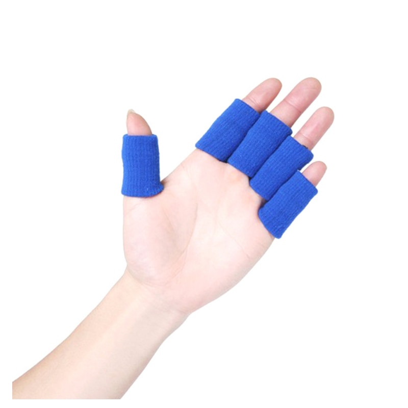 10 Pcs Finger Protector Guard Sport Vinger Spalk Guard Bandssupport Stretchy Sport Aid Band Basketbal