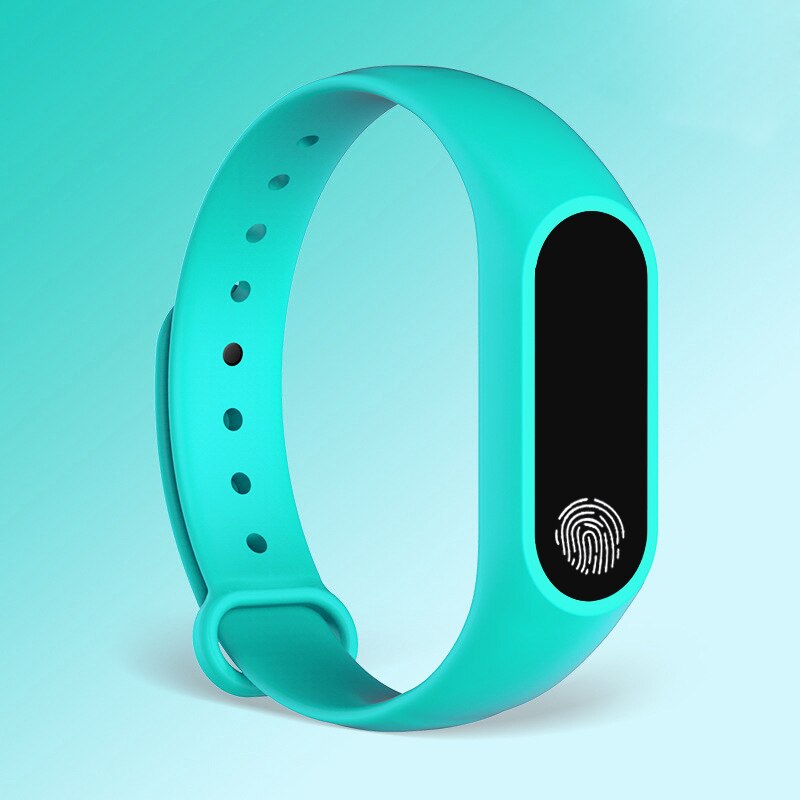 M2 Smart Band Unisex - Sleep Fitness Tracker with Heart Rate Monitor - All Compatible: Mint Green