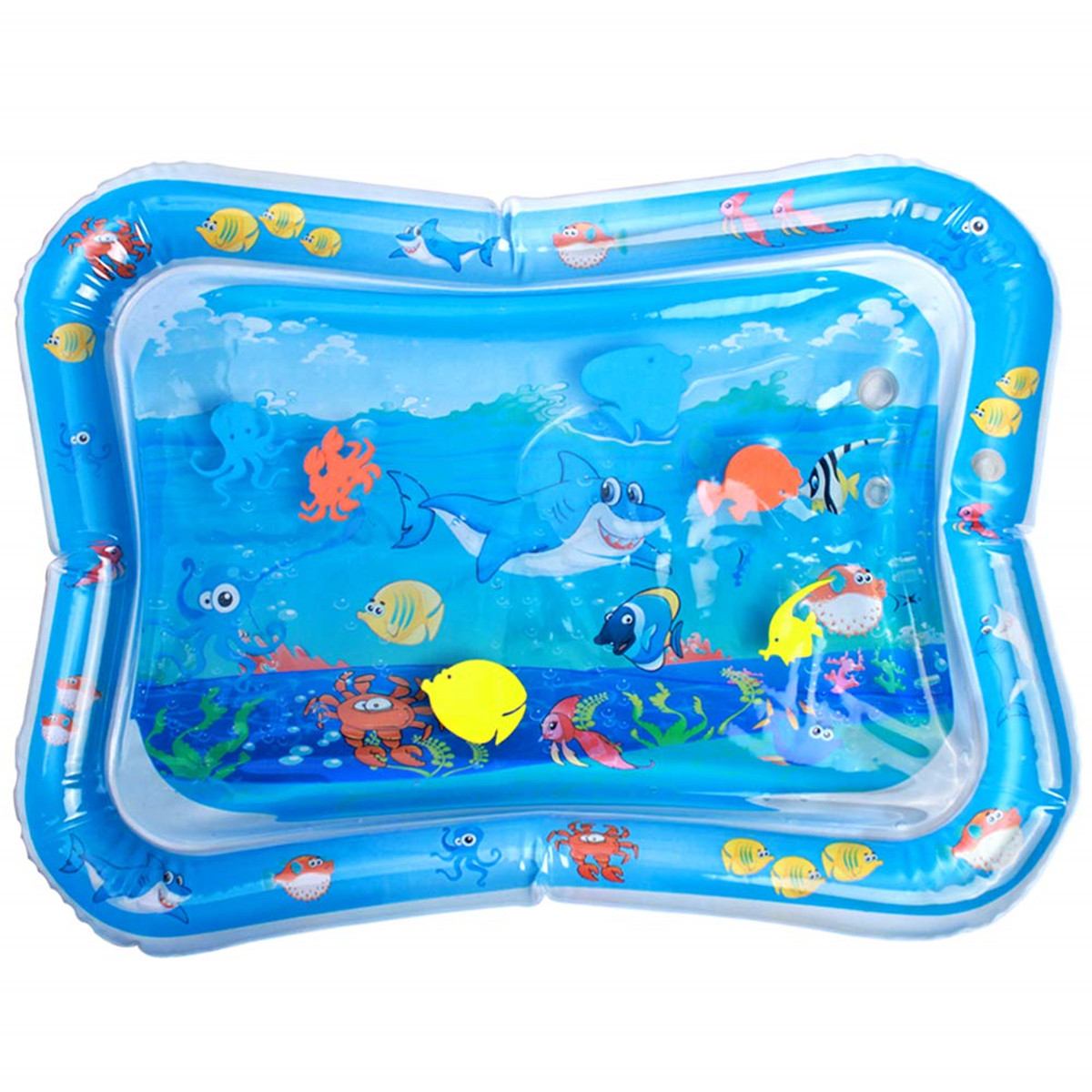 5 soorten watermat baby pvc opblaasbaar geklopt kussen baby waterkussen baby speelmat peuter grappig klopkussen speelgoed: Haai
