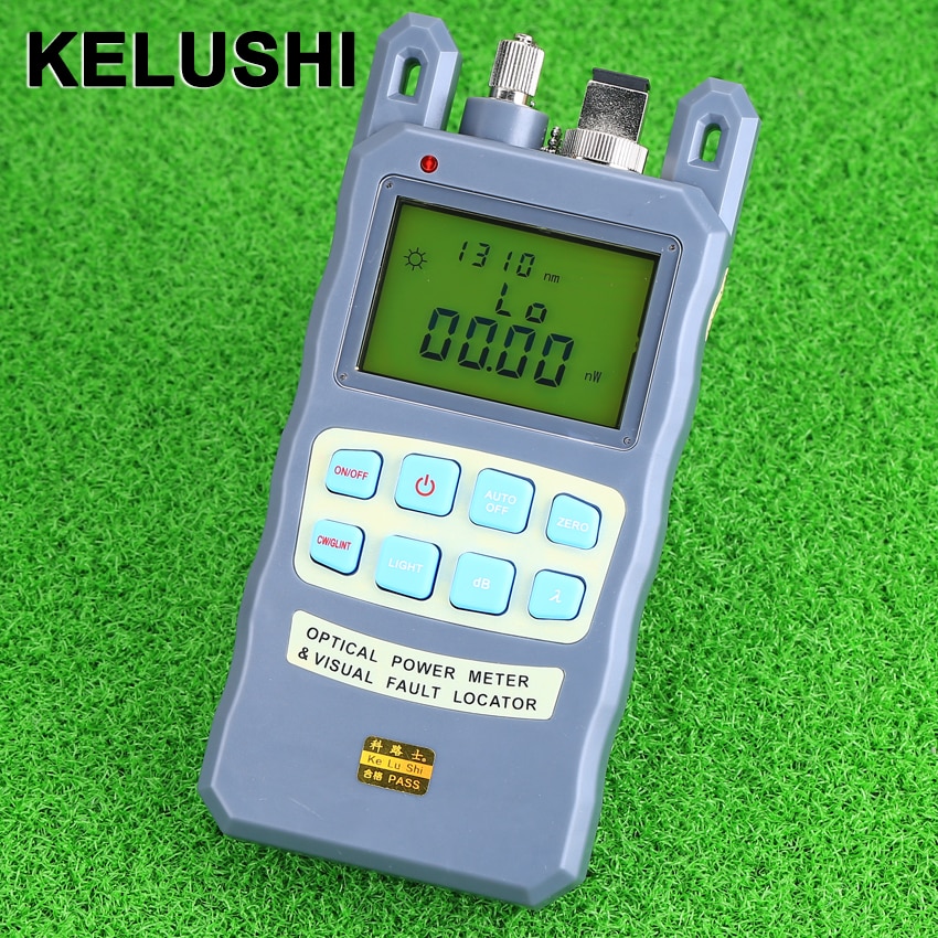 KELUSHI All-IN-ONE OpticalAll-IN-ONE Fiber optical power meter -70 to +10dBm 1mw 5km Fiber Cable Tester Visual Fault Locator