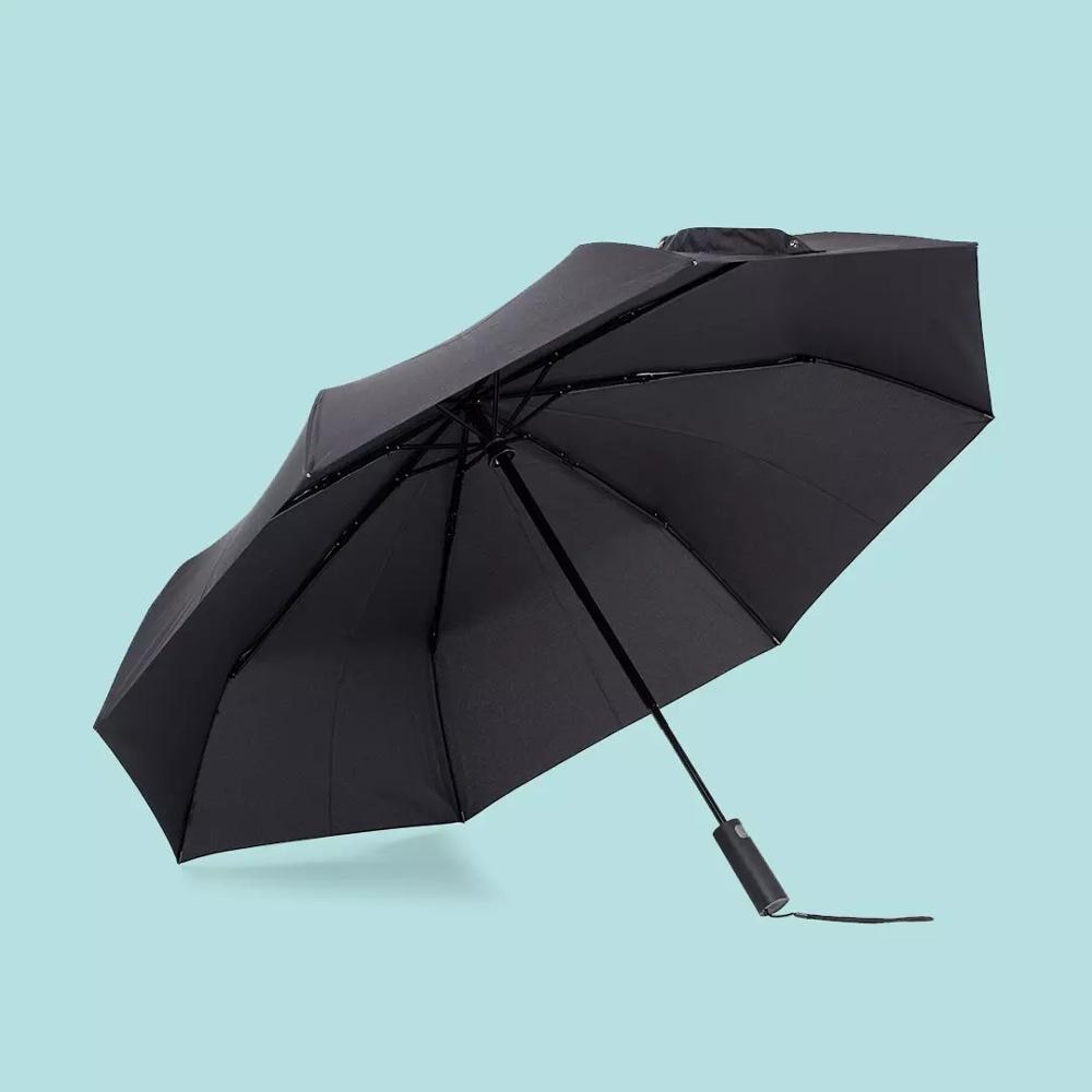 Xiaomi Mijia-paraguas plegable automático para hombre y mujer, sombrilla de aluminio a prueba de viento, impermeable, UV, para invierno y verano