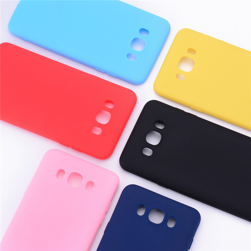 Siliconen Cases Voor Samsung Galaxy J7 J710 J710F Candy Kleur Silicone Soft TPU Phone Case Voor Samsung J7 cover