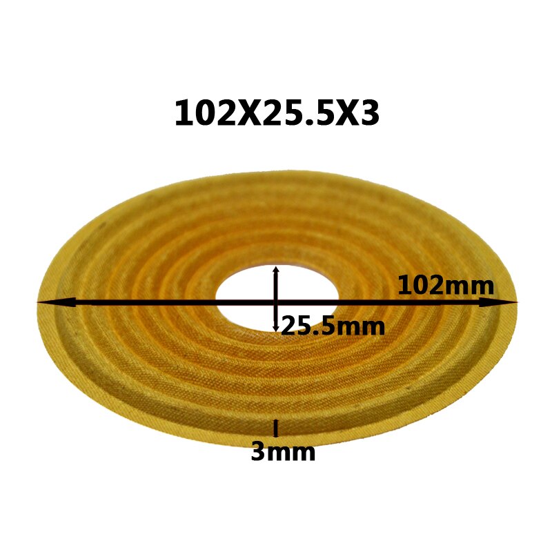 2pcs 102x25.5/103x25.5/103x35.5/105x25.5mm Elastic Wave Loudspeaker Subwoofer Woofer Bass Speaker Repair Spider Damper