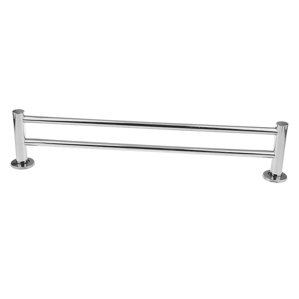 Double barre murale pour salle de bain | Support de porte-serviette mural moderne porte-serviette cintre de rangement pour étagère