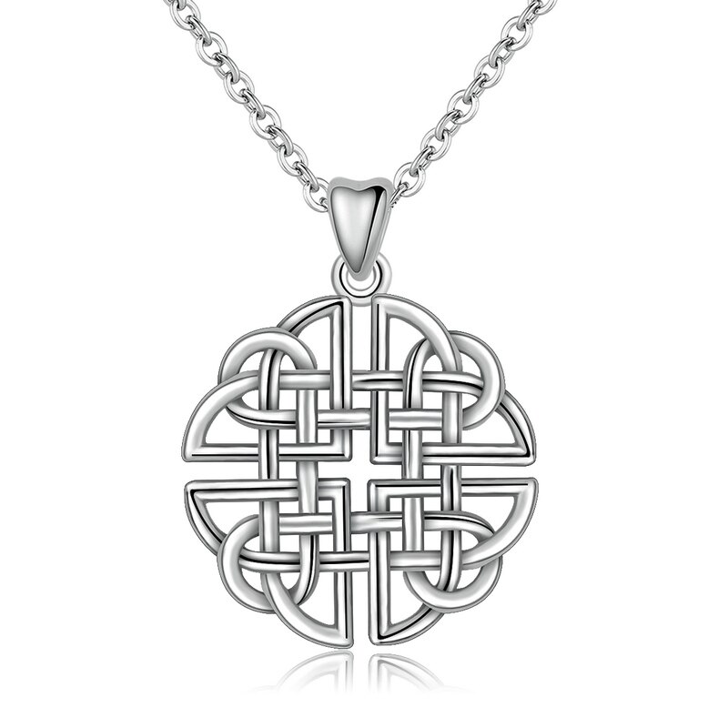 EUDORA 925 Sterling Silver Celtics love Knots Vintage Pendant Necklace Anniversary Sterling Silver Celtics Jewelry CYD238: with 18 inch chain