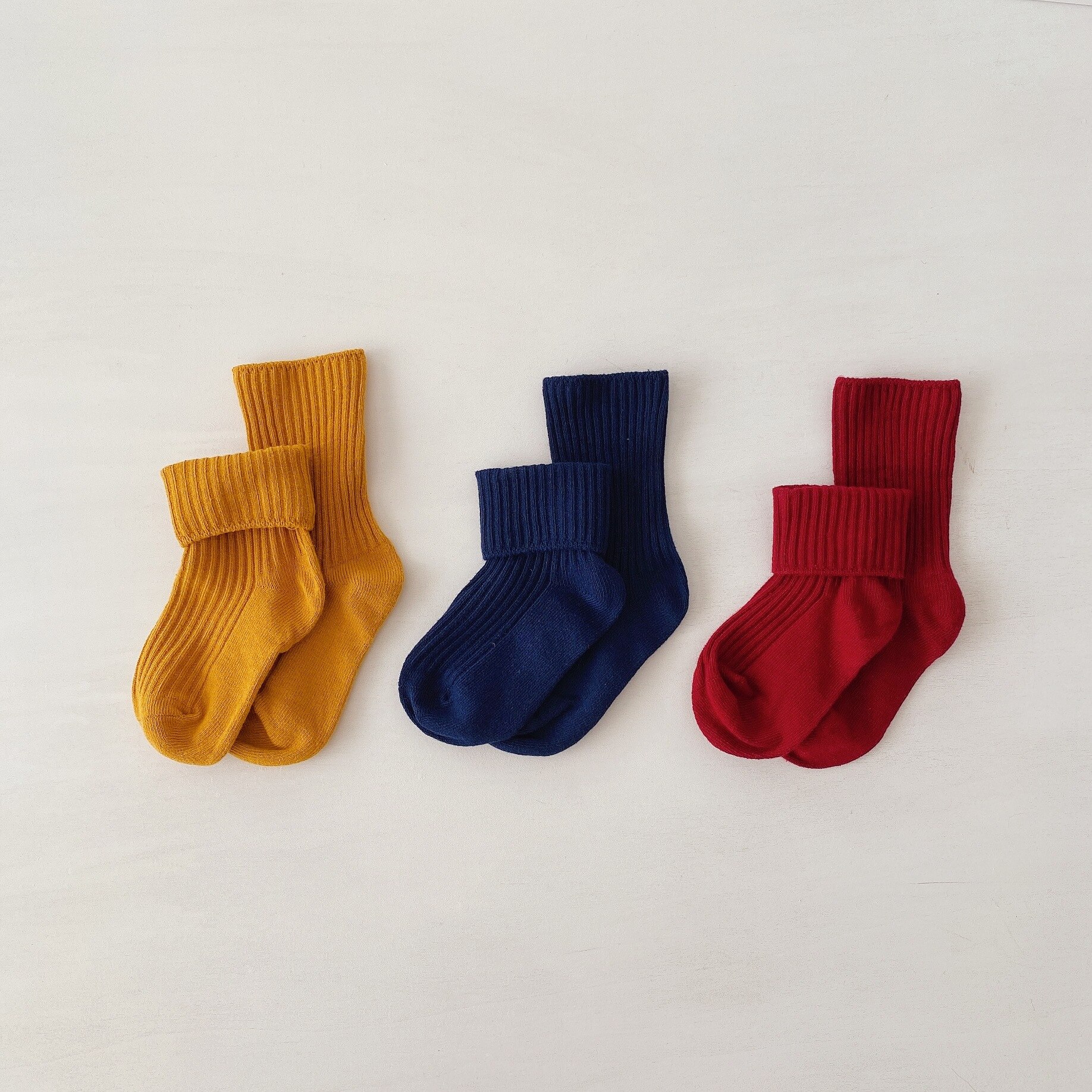 6 Paare Kinder Socken 1-6 Jahr Baby Jungen Mädchen Baumwolle Sport Socken Herbst niedlich Kinder fest Farbe Socken