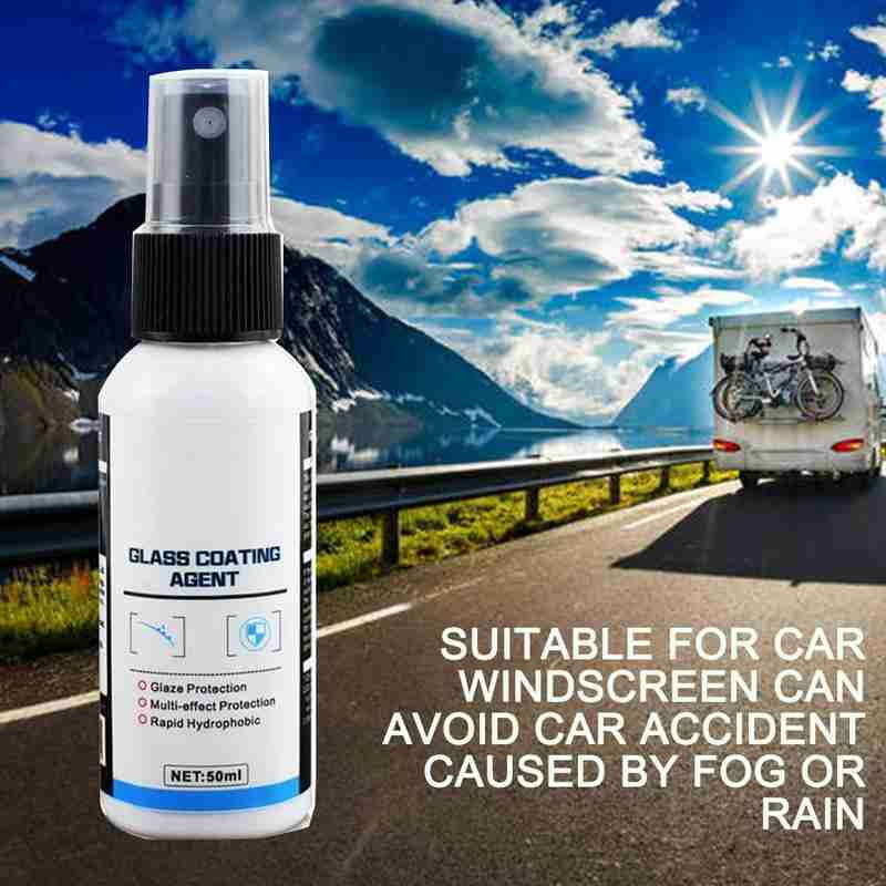 50ml Waterproof Coating Anti-fog Car Window Glass Cleaner Repair Scratch Car Coating Accessories Hydrophobic Agent V6J5