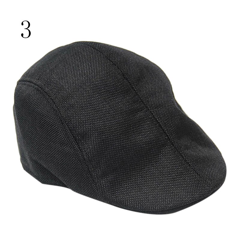 Vintage para hombre de espiga plana tapa alcanzó su punto máximo en sombrero boina Golf sombreros uno tamaño: 3