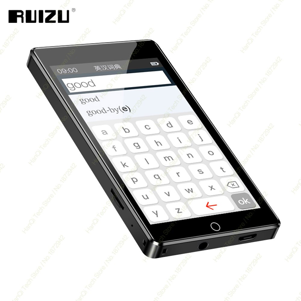 RUIZU H1 Bluetooth MP3 Player Portable Music Player Full Touch Screen MP3 MP4 Player With Speaker FM Radio Recording Video Ebook