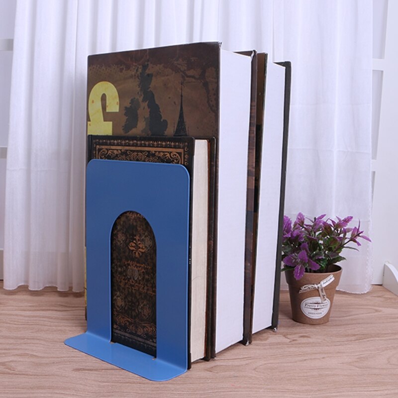 Cute Cartoon Giraffe Shape Nonskid Metal Bookends Book End Books Holder Desk Organizer for Children Gift Home Office Decoration Green