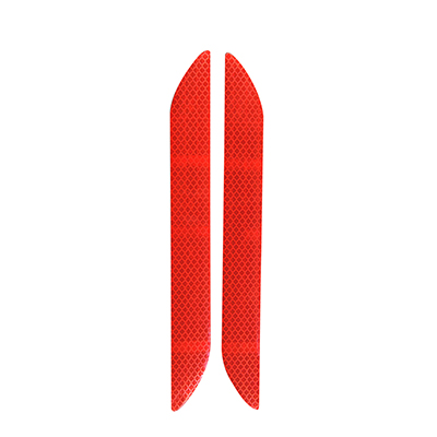 Car Reflector Sticker Car Exterior Accessories Adhesive Bumper Reflective Tape Reflex Exterior Warning Strip Protect Car Body: Red