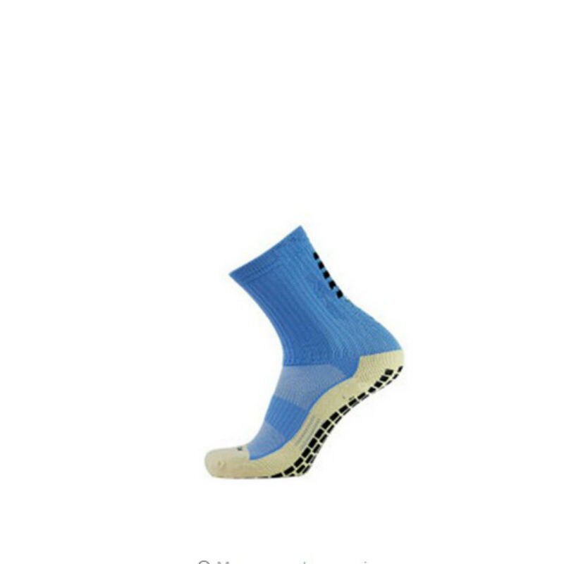 Shen sokker skridsikker friktionsstrimmel håndklæde bund / mellemrør fodboldsokker til mænd: Himmelblå