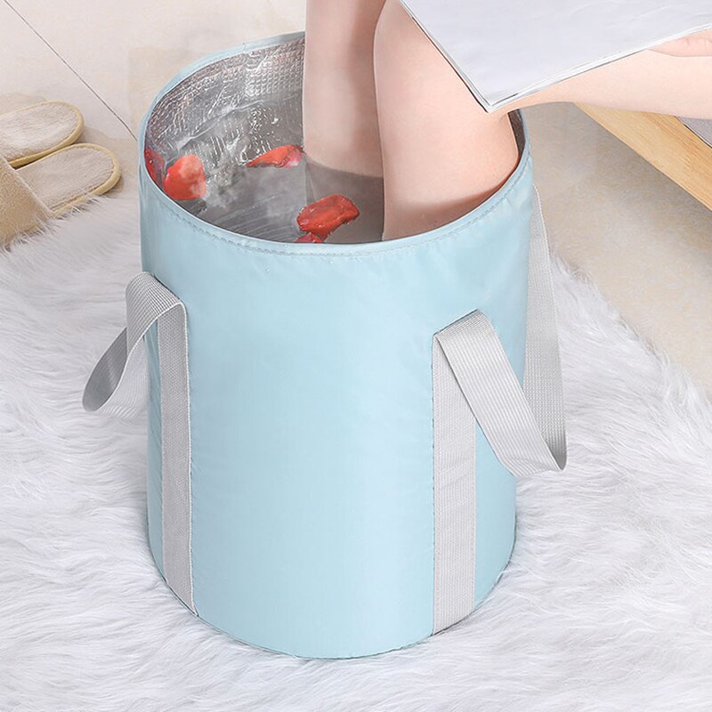 Foldable Basin Travel Camping Washbasin Bucket Fishing Folding Basin Foot Bath Sink Foot soak Bag Multifunctional Bucket