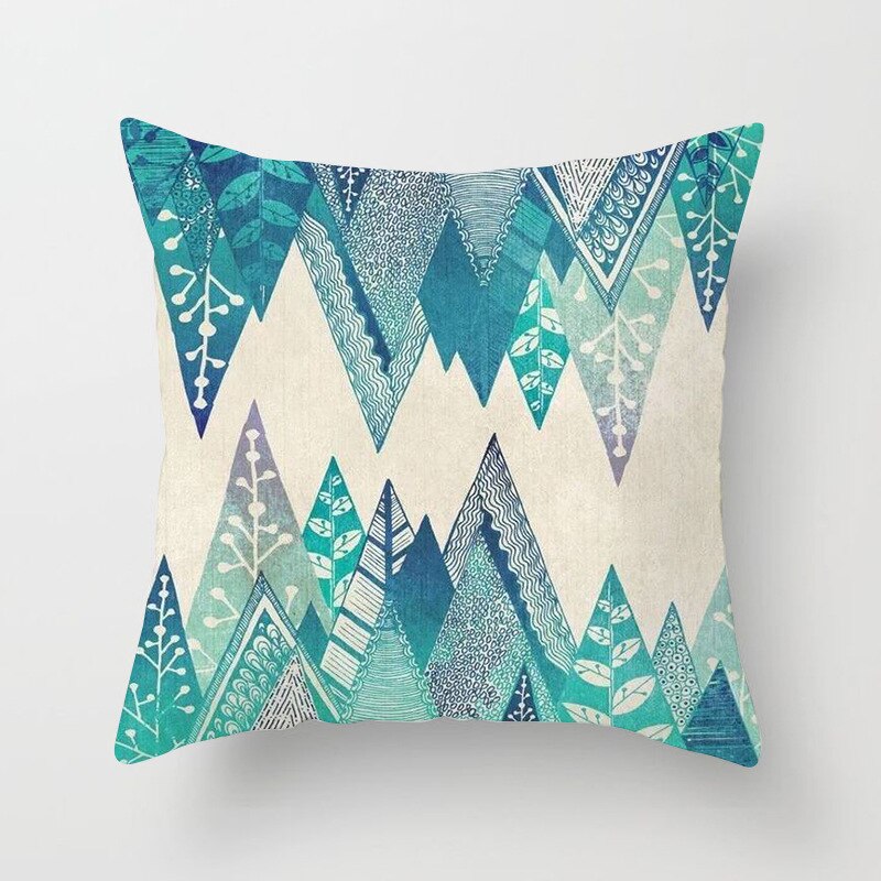 Housse de coussin carrée en velours avec imprimé Mandala, décoration de la maison, style nordique rétro, peau de pêche, taie d'oreiller: Argent