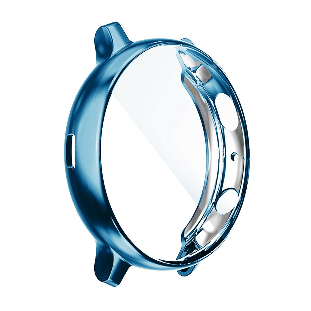 Til samsung galaxy watch active 2 etui 40mm 44mm active 2 cover sm -r820/r830 bumper skærmbeskytter soft tpu shell tilbehør: Indigo / For aktive 2 44mm