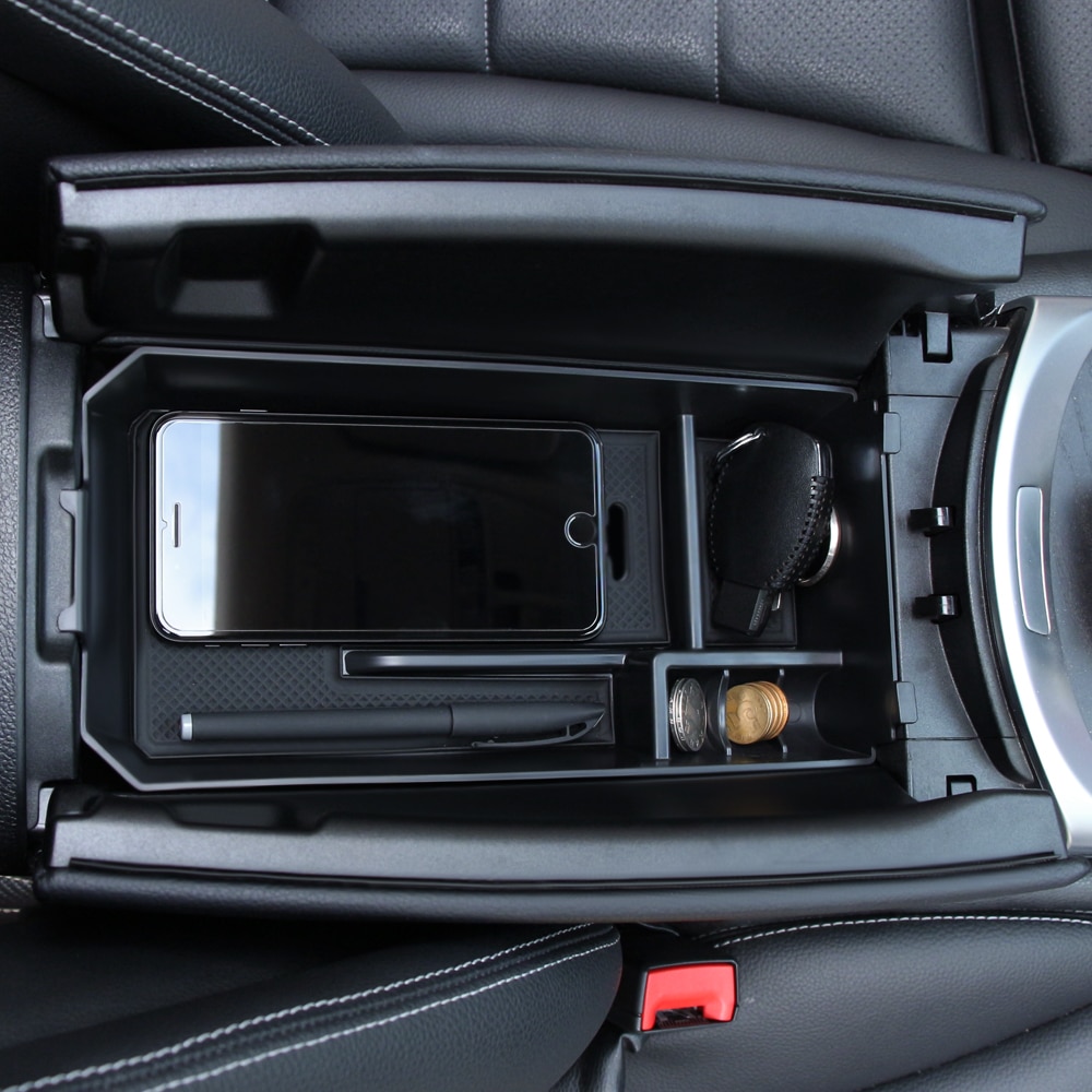 Central Armrest Storage Box Container Holder Tray for Mercedes Benz C GLC Class W205 X253