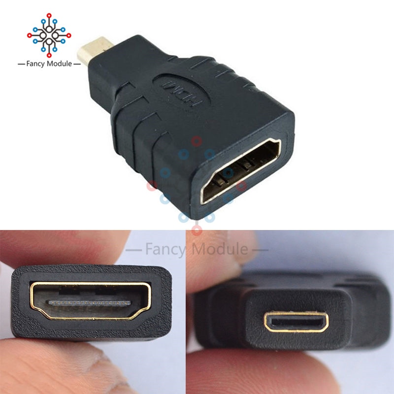 Micro Hdmi Male Naar Hdmi Female Adapter Coupler Connector Converter Ondersteuning 3D 4K 1080P Resolutie Micro Hdmi-poort apparaten