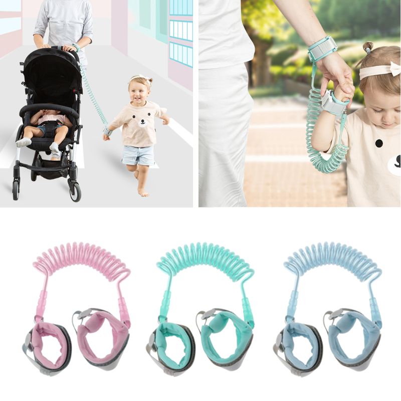 Barnens säkerhetssele justerbar armleden koppel gå assistent armband baby anti-förlorat bälte