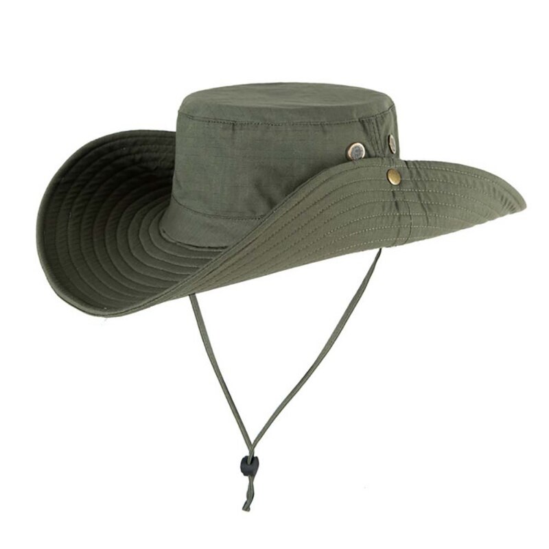 Cappello da Sole - Cotone Leggero Pieghevole Traspirante - Laccio Regolabile - Donna Spiaggia Pesca Escursionismo