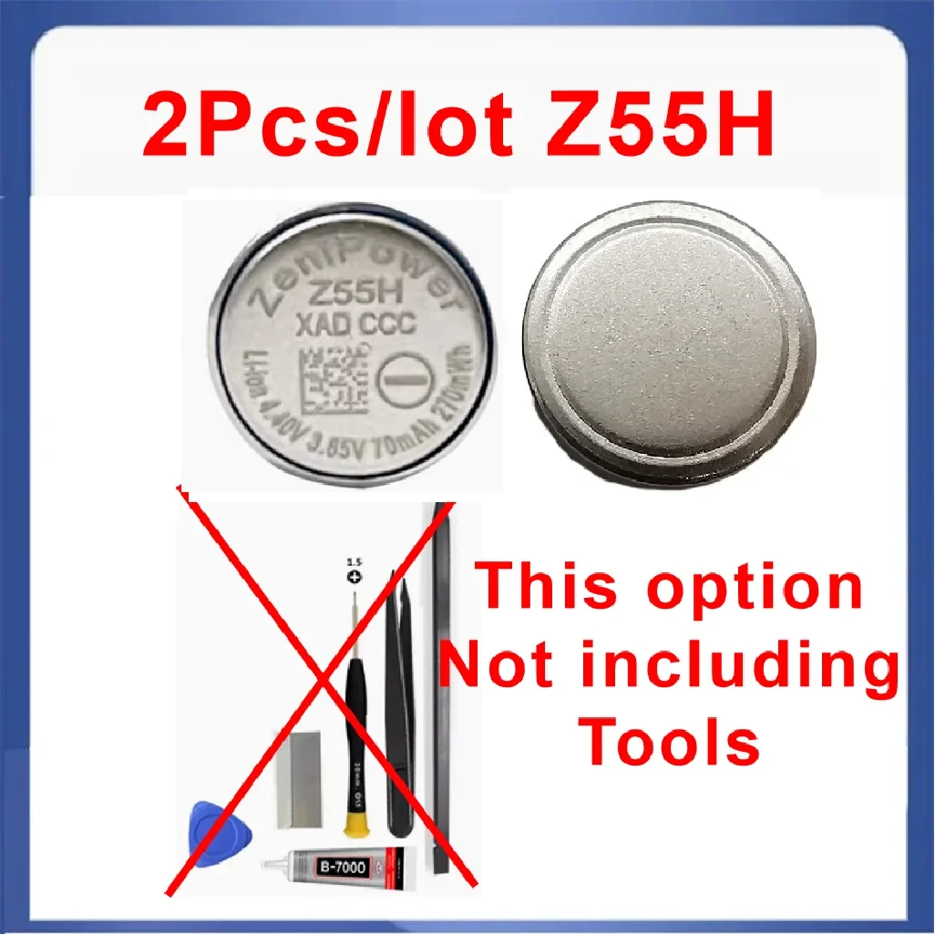 2pcs/set Z55H ZeniPower for WF-1000XM4 XM4 Bluetooth Headset Battery Capacitor 3.85V Z55H: Khaki