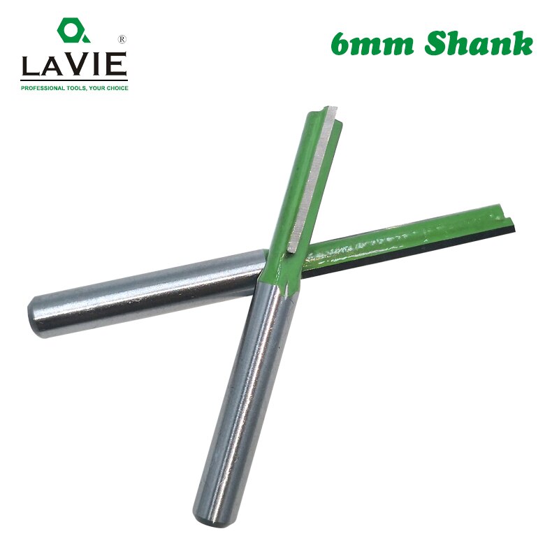 LAVIE-brocas rectas de carburo de tungsteno para madera, herramienta de carpintería, vástago de 6mm, 7 unidades, MC06021