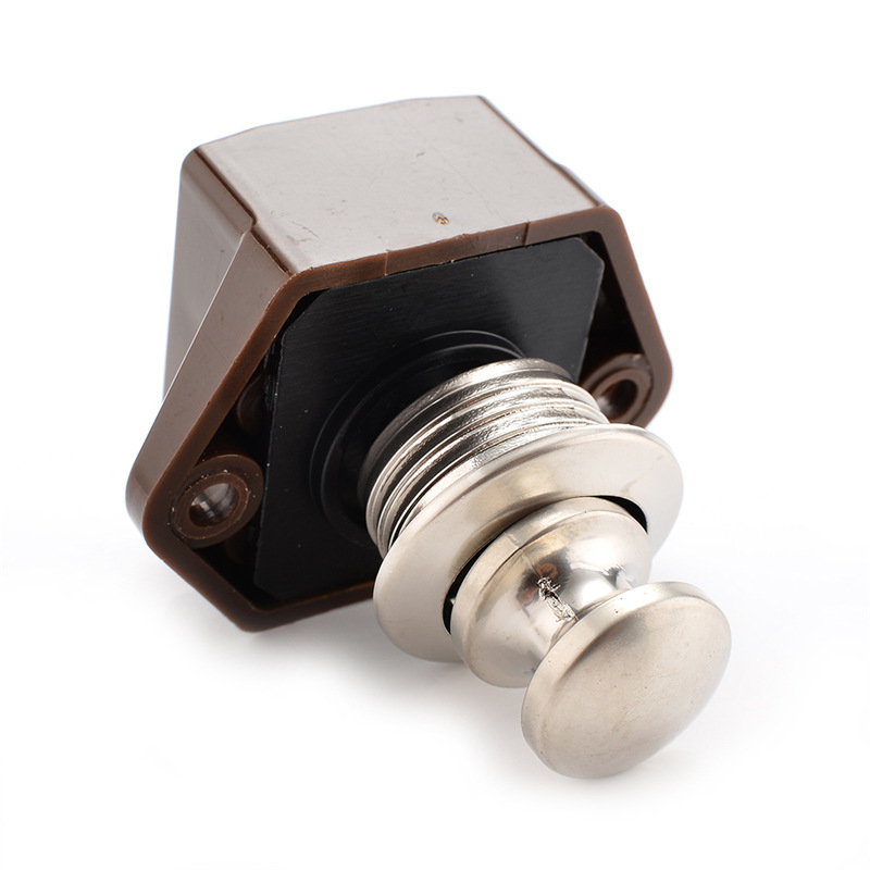 Zinc Alloy Push Button Latch for Cabinet Bedroom Dressing Table Drawer Keyless Handle Locks Home Renovation Hardware Supplies: B4