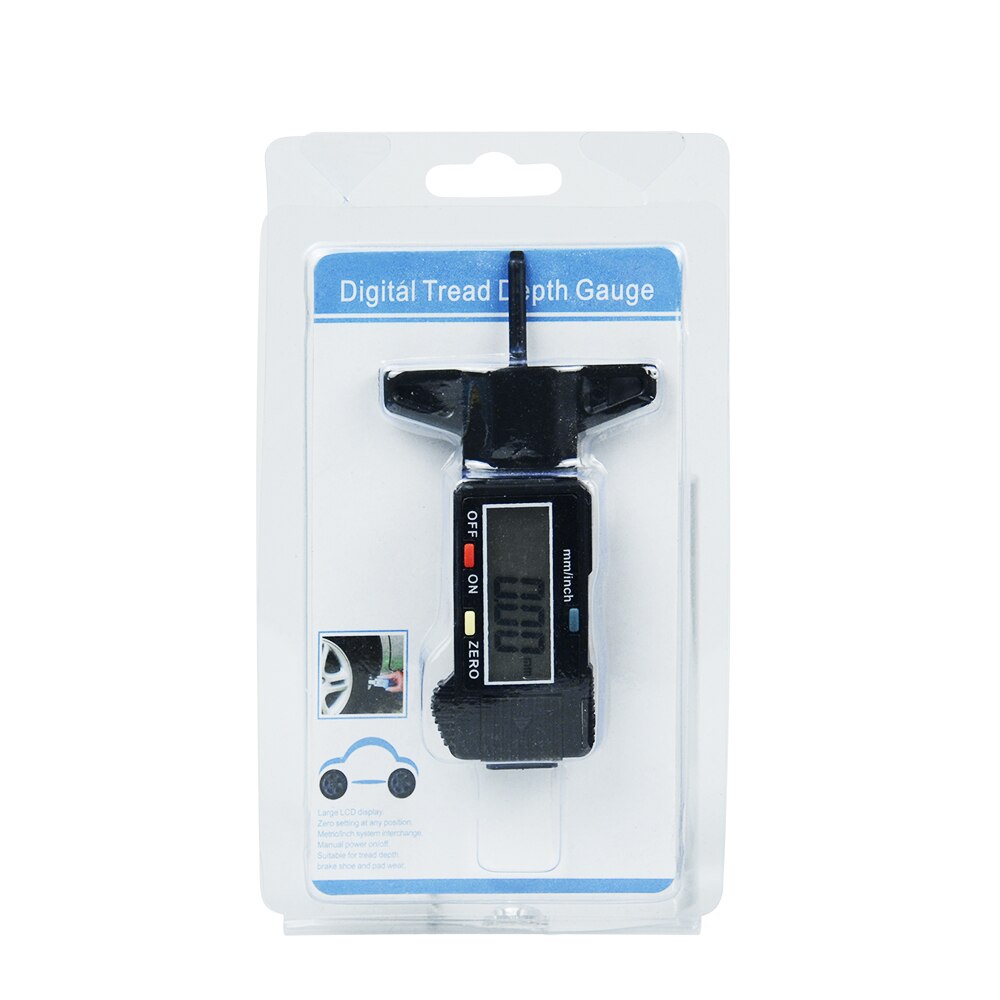 Auto Car Digital Tire Tread Depth Gauge Measurer Tool Caliper LCD Display Tread Checker Tire Tester For Cars