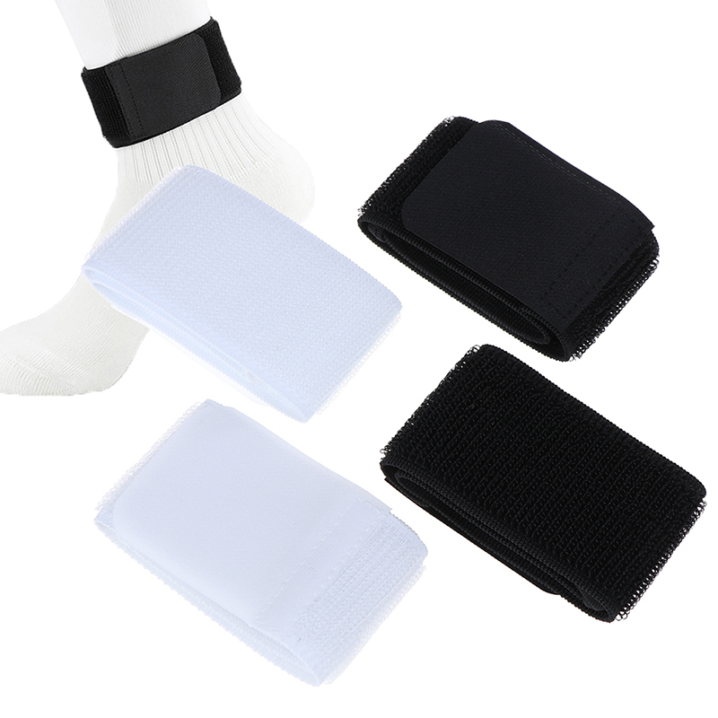 1 Paar Voetbal Shin Guard Blijven Vaste Bandage Tape Voorkomen Off Verstelbare Elastische Sport Bandage Sport Bevestiging Riem Shin pads