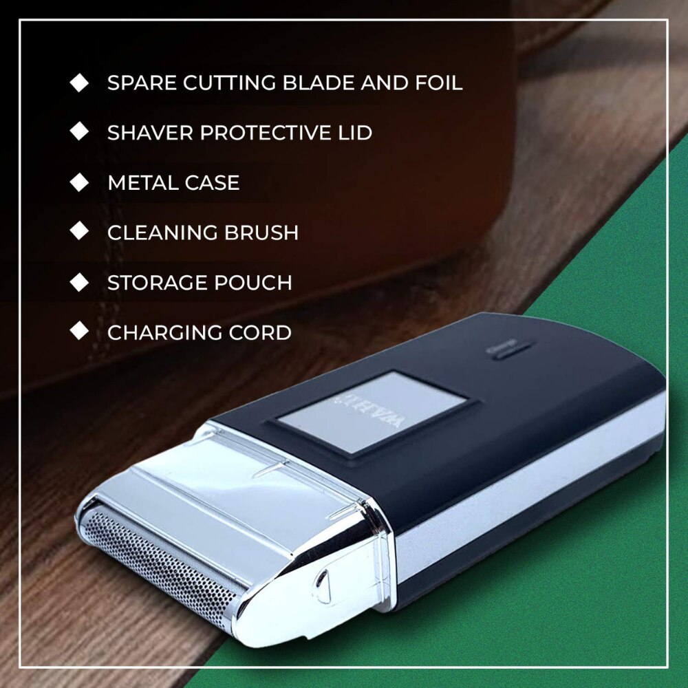 Wahl Electric Shaver Portable Mini Electric Razor Shaver Beard Trimmer Waterproof Wet Dry Precision Foil Shaving Machine for Men