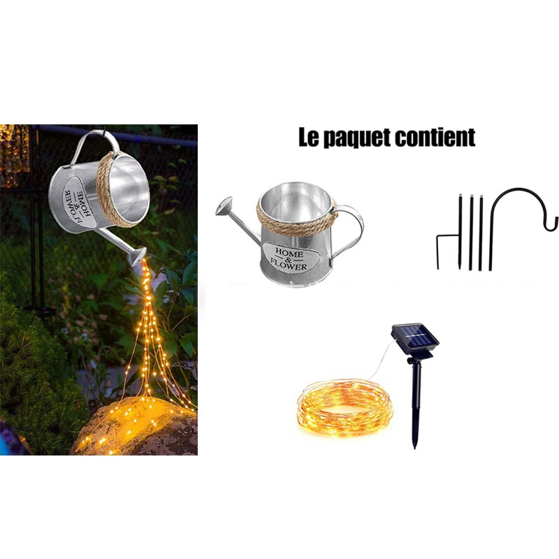 Tuin Decoratie Licht Outdoor Ster Type Solar Douche Tuin Art Licht Decoratie Outdoor Tuinieren Gazon Lamp Led Outdoor: Solar energy1-2