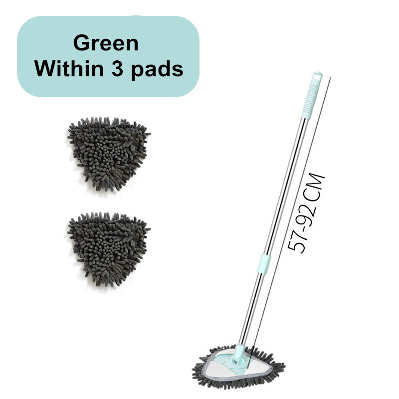 Duster Brush for Home Kitchen Product Mop Washing Floors The Wall and Ceiling Windows Clean Up Lightning Offers Dusters Wipe Off: Green within 3 pads