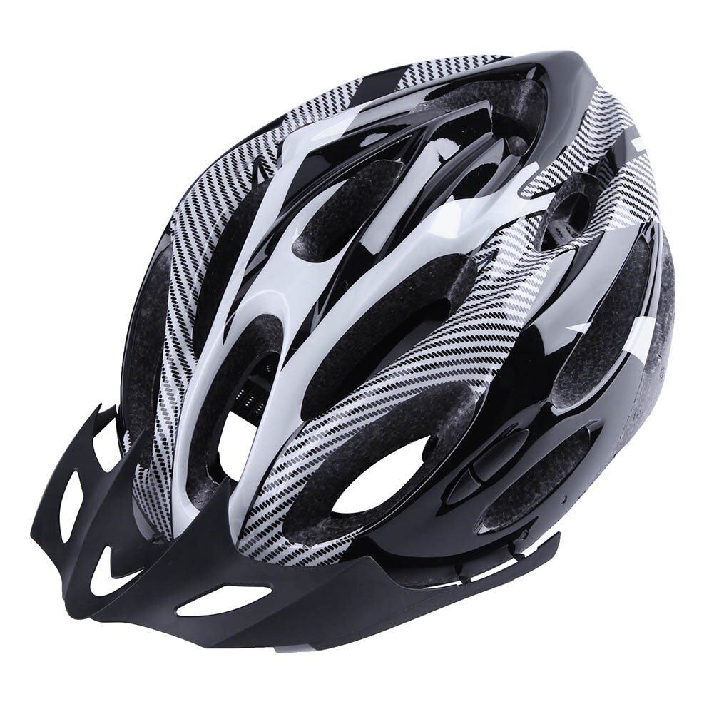 Unisex MTB Road Cycling Bicycle Safety Helmet Bicycle Adjustable Men Women MTB Mountain Bike Riding Helmet with 21 Vent: White