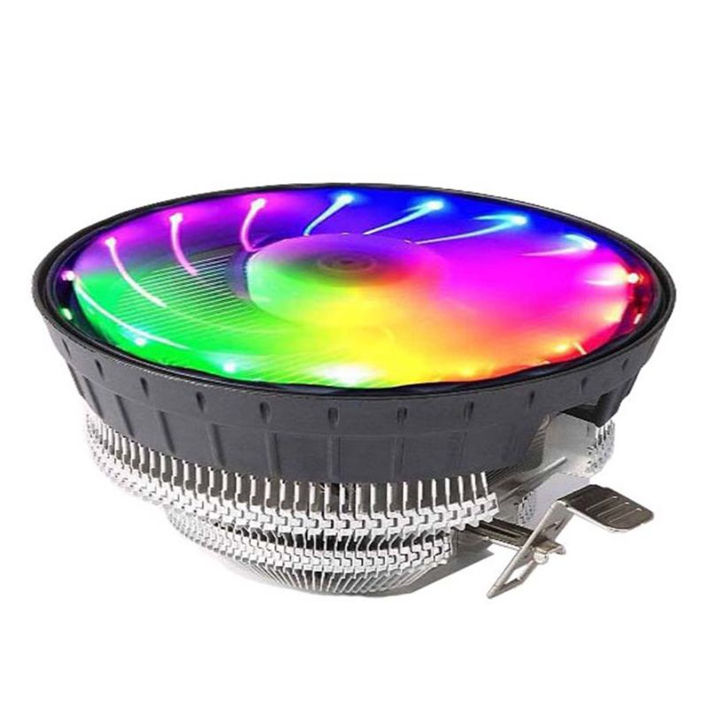 CPU Cooler Radiator Low Noise RGB Glow Cooling Fan for Desktop Computer Cooler