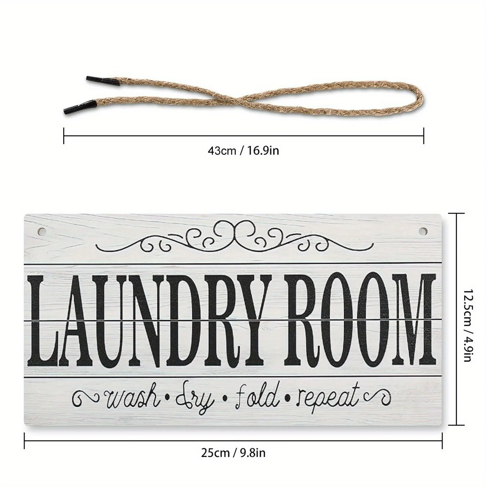 Wooden Sign Farmhouse Hanging Sign Art Printed Decor for Home Laundry Room Pantry Room Wall Decor Sign Help Wanted Wall Art: 40x30cm / ROSE RED