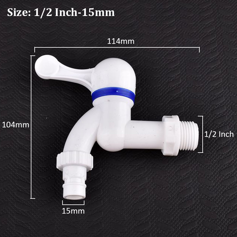 1/2 3/4 Zoll Universal- Schnittstelle Wasserhahn PVC Außengewinde Wasserhahn Ventil, Aquarium Wasserhahn Adapter Entwässerung Wasserhahn Aquarium Ventil Armaturen: Braun