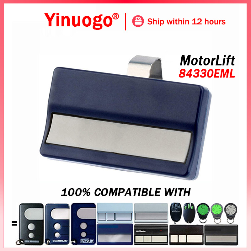 Chamberlain Motorlift 84330EML 84333EML 84335EML 84335E 84330E 84333E Remote Control Garage Door Opener 433.92MHz Rolling Code