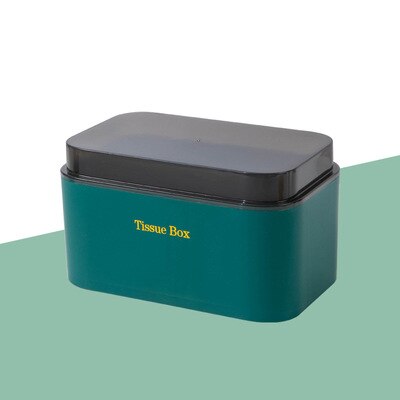 Waterproof Tissue Box Bathroom Paper Towel Storage Rack Wall-mounted Toilet Tissue Holder Paper Holder Wc Accessories: Green