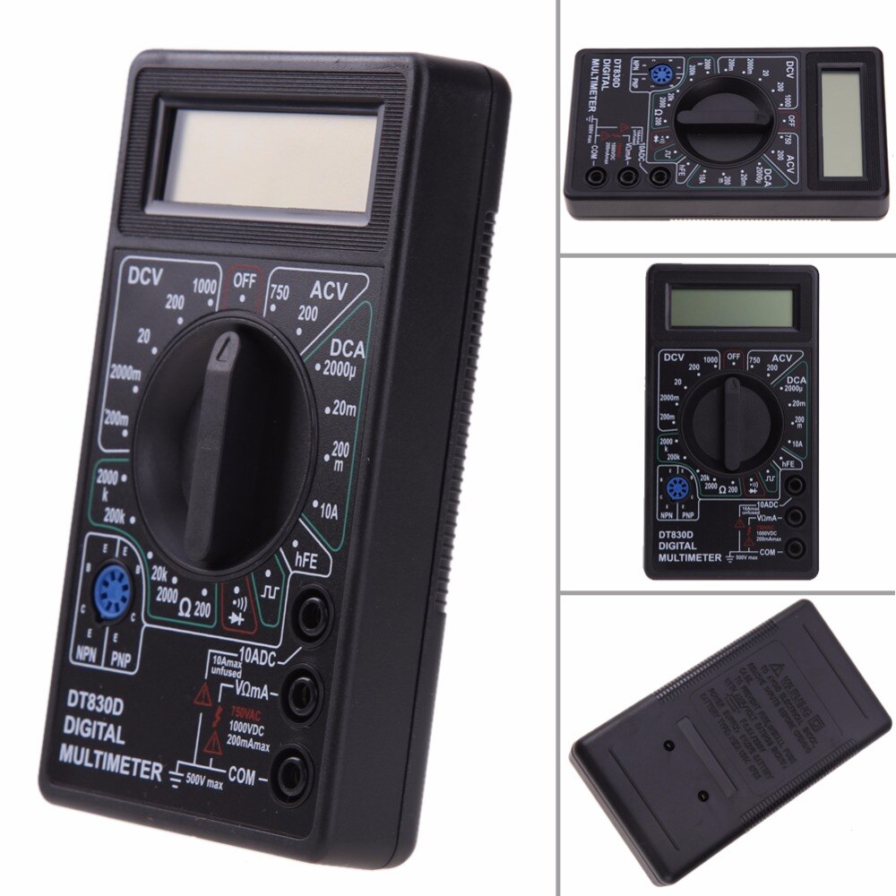 Professionelle LCD Digital Multimeter Tester Meter Voltmeter Amperemeter Ohm DT830D Fabrik Preis