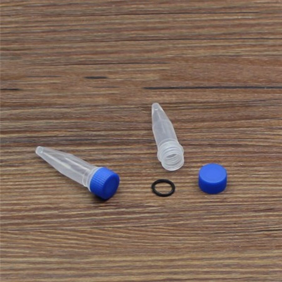 100pcs Pack 1.5ml Screw Cap Skirted Centrifuge Tube for Lab Experiment Plastic Centrifugal Freezing Tube