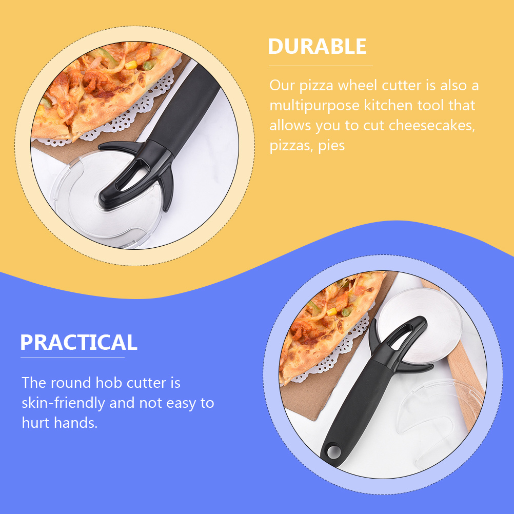 Stainless Steel Pizza Cutter Pizza Wheel And Cutter Circular Pastry Wheel Tool