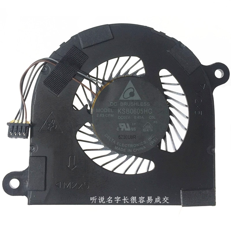 Ventilateur de refroidissement CPU pour DELL Latitude 7480 E7480 7490 02t9gg EG50040S1-C910-S9A,
